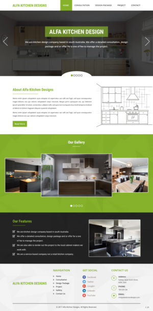 Web Design by pb for alfa kitchen designs | Design: #15140011