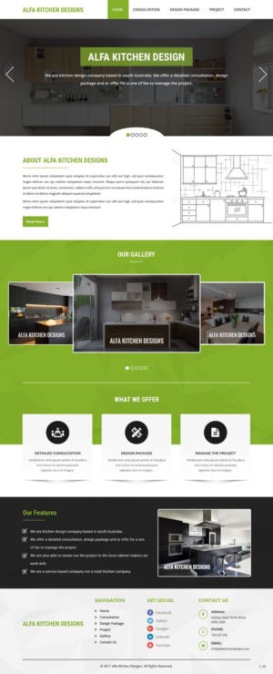Web Design by pb for alfa kitchen designs | Design: #15167742