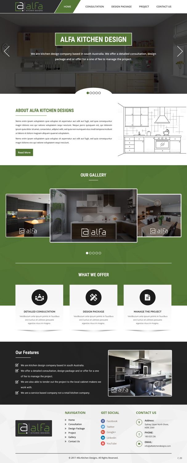 Web Design by pb for alfa kitchen designs | Design: #15209892