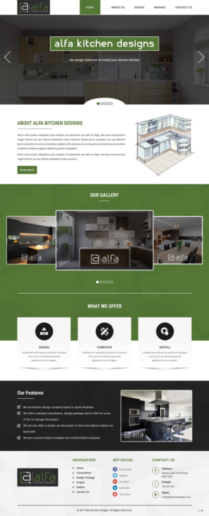 Web Design by pb for alfa kitchen designs | Design: #15212835