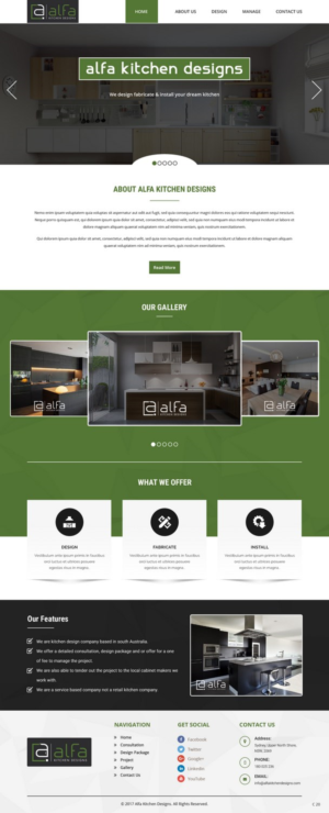 Web Design by pb for alfa kitchen designs | Design: #15212836