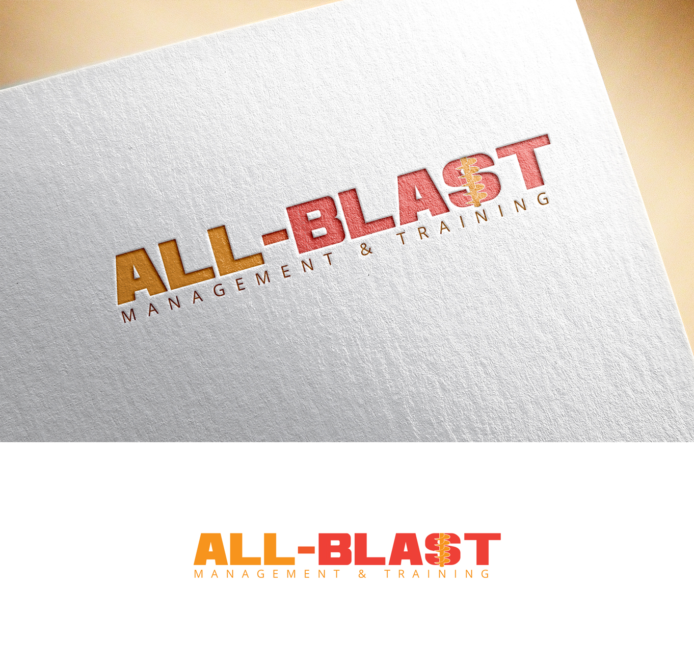 Logo Design by Impressive Solutions for All-Blast Management & Training | Design #15091679