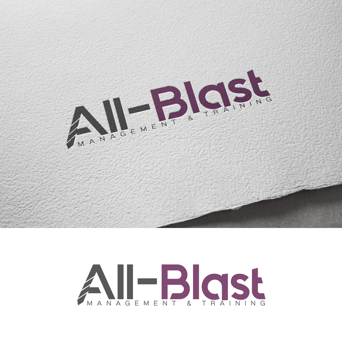 Logo Design by Impressive Solutions for All-Blast Management & Training | Design #15091967