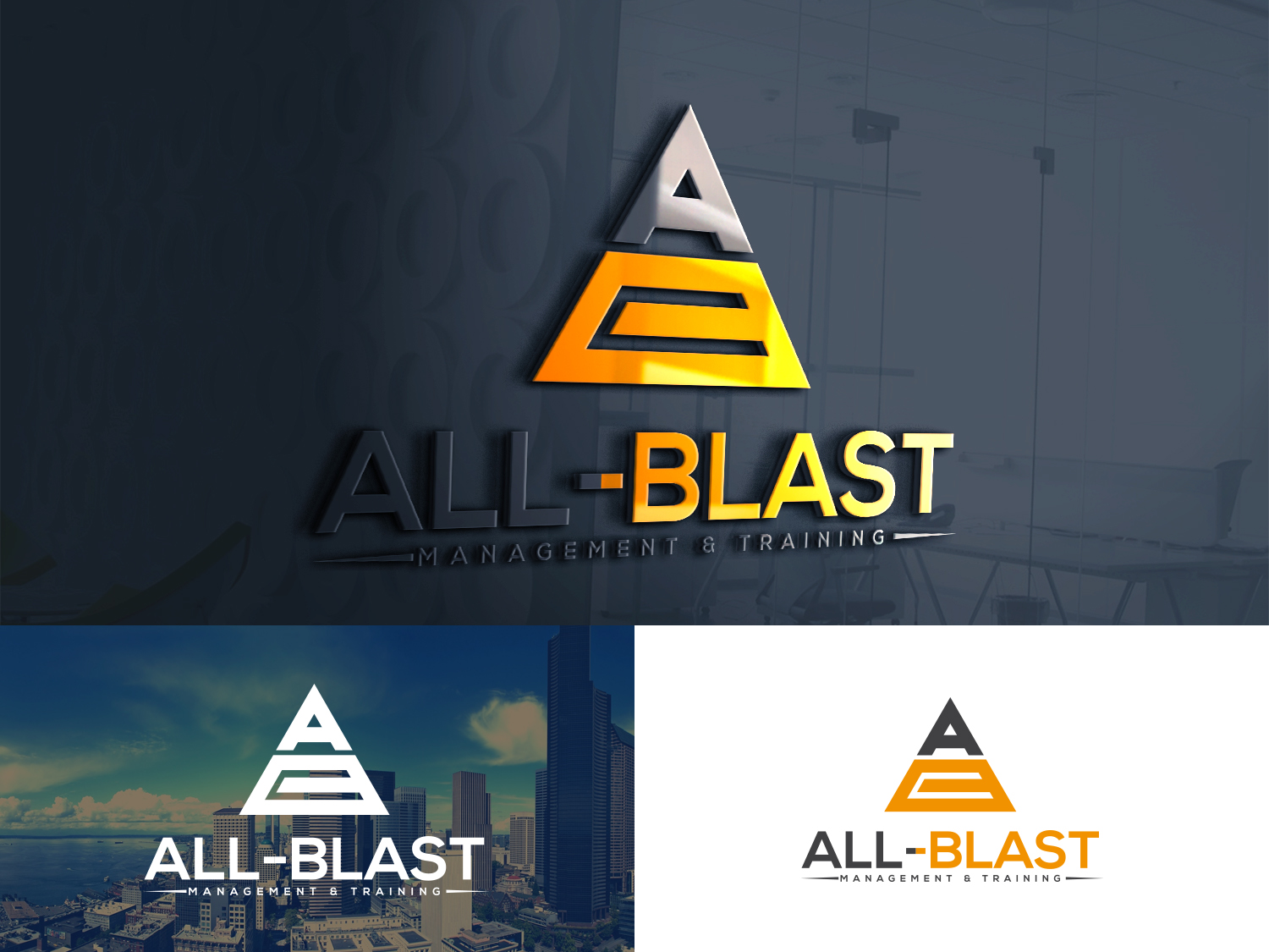 Logo Design by Aliza Creative for All-Blast Management & Training | Design #15092223