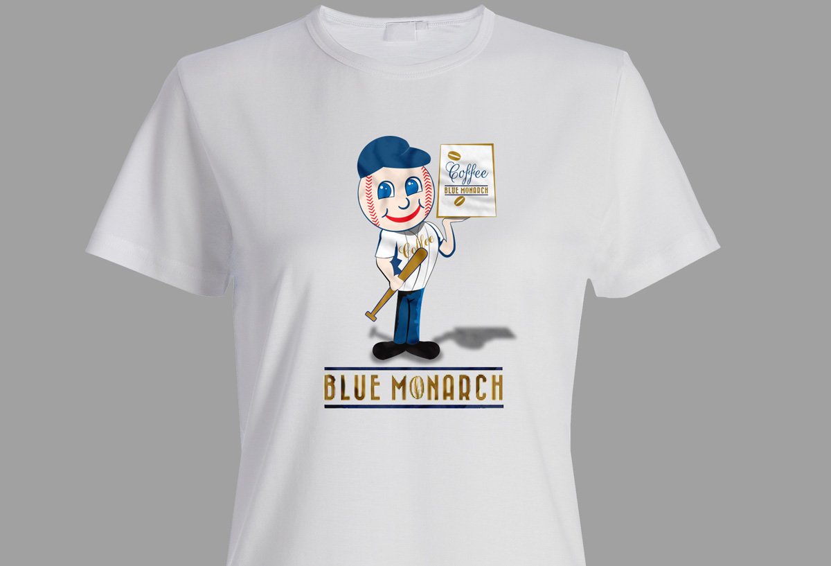 Diseño de Mascota por Wonderful design para Blue Monarch Coffee | Diseño #15105846