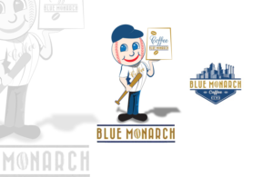 Mascot Design by Wonderful design for Blue Monarch Coffee | Design: #15105849