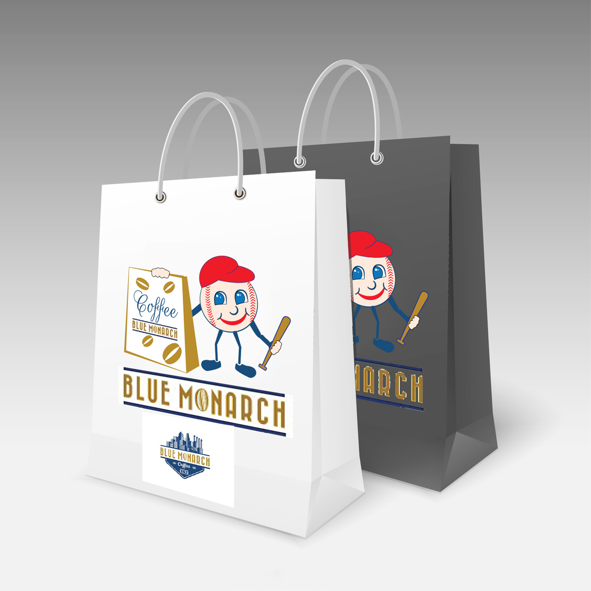 Mascot Design by Wonderful design for Blue Monarch Coffee | Design #15106291