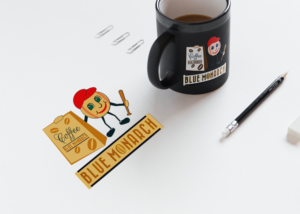 Mascot Design by Wonderful design for Blue Monarch Coffee | Design: #15106293