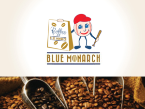 Mascot Design by Wonderful design for Blue Monarch Coffee | Design: #15106294