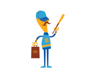 Mascot Design by elpisk for Blue Monarch Coffee | Design: #15093699
