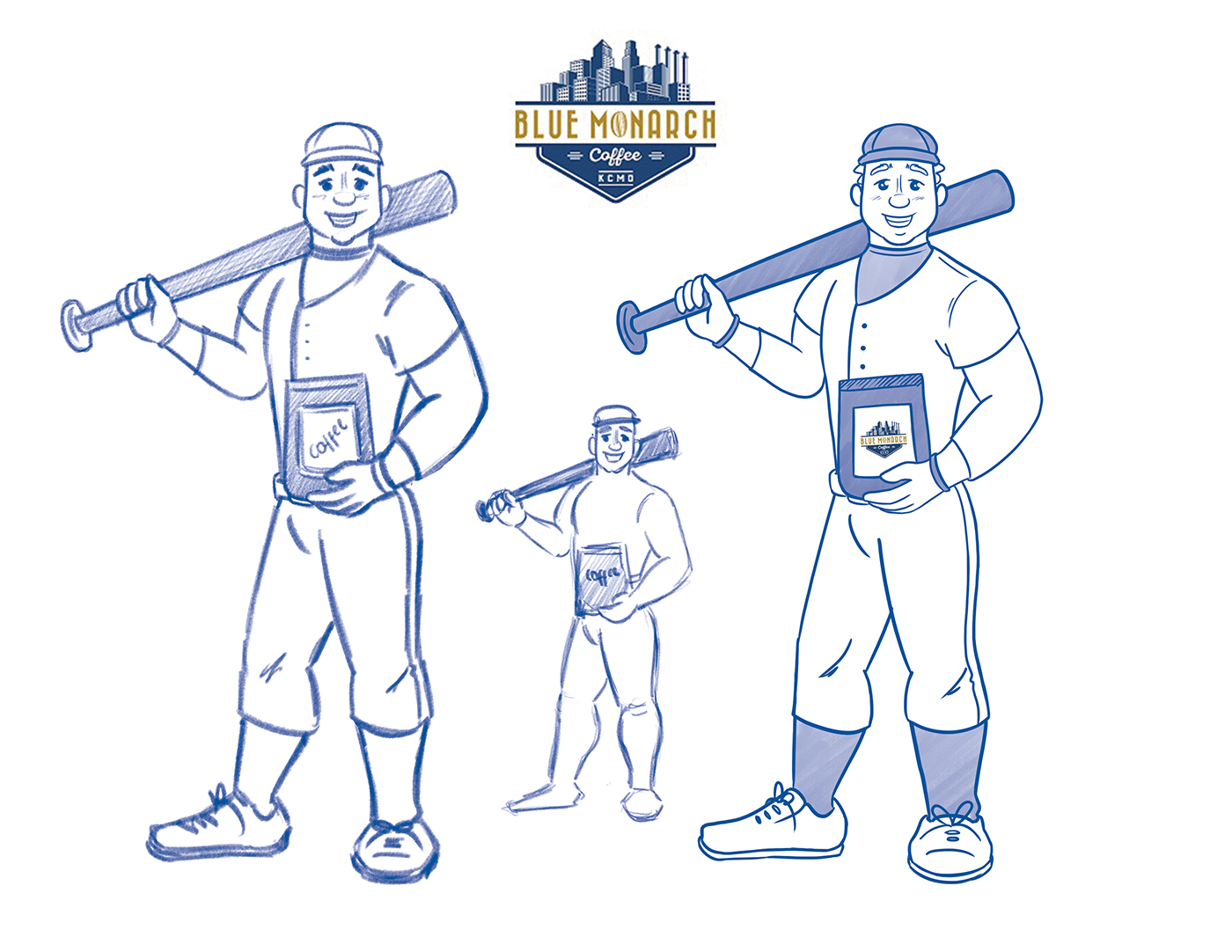 Maskottchen-Design von danic.camacho für Blue Monarch Coffee | Design #15099204