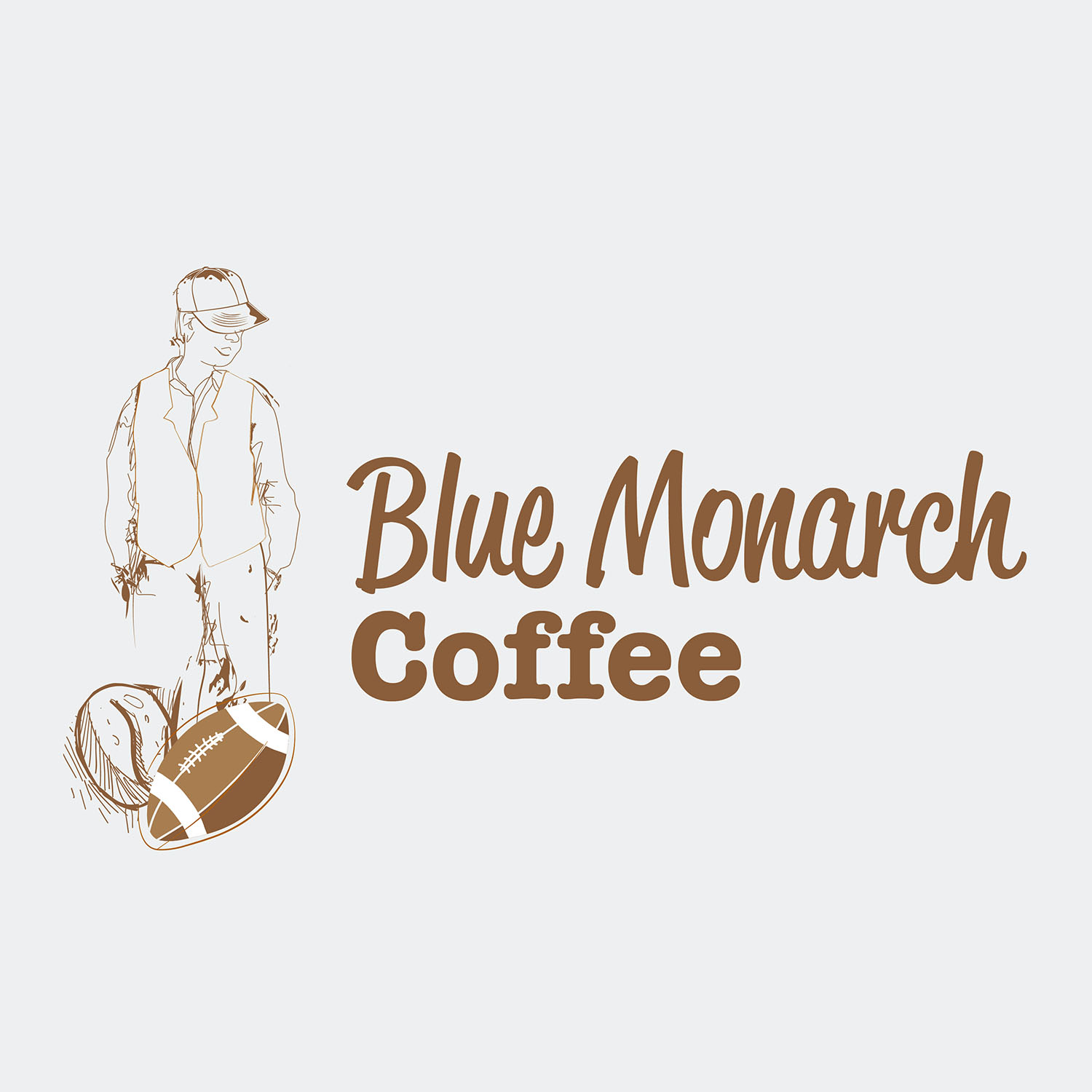 Maskottchen-Design von vigie für Blue Monarch Coffee | Design #15135736