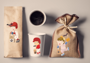 Mascot Design by GraybarBldg421 for Blue Monarch Coffee | Design: #15129761