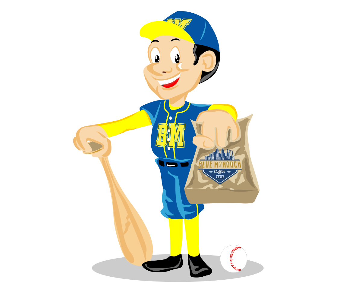 Mascot Design by B'signs for Blue Monarch Coffee | Design #15115979