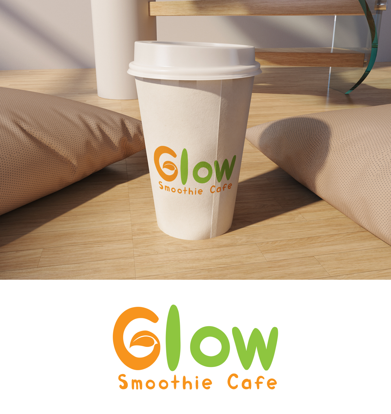 Logo Design by Impressive Solutions for Glow Smoothie Cafe | Design #15105481
