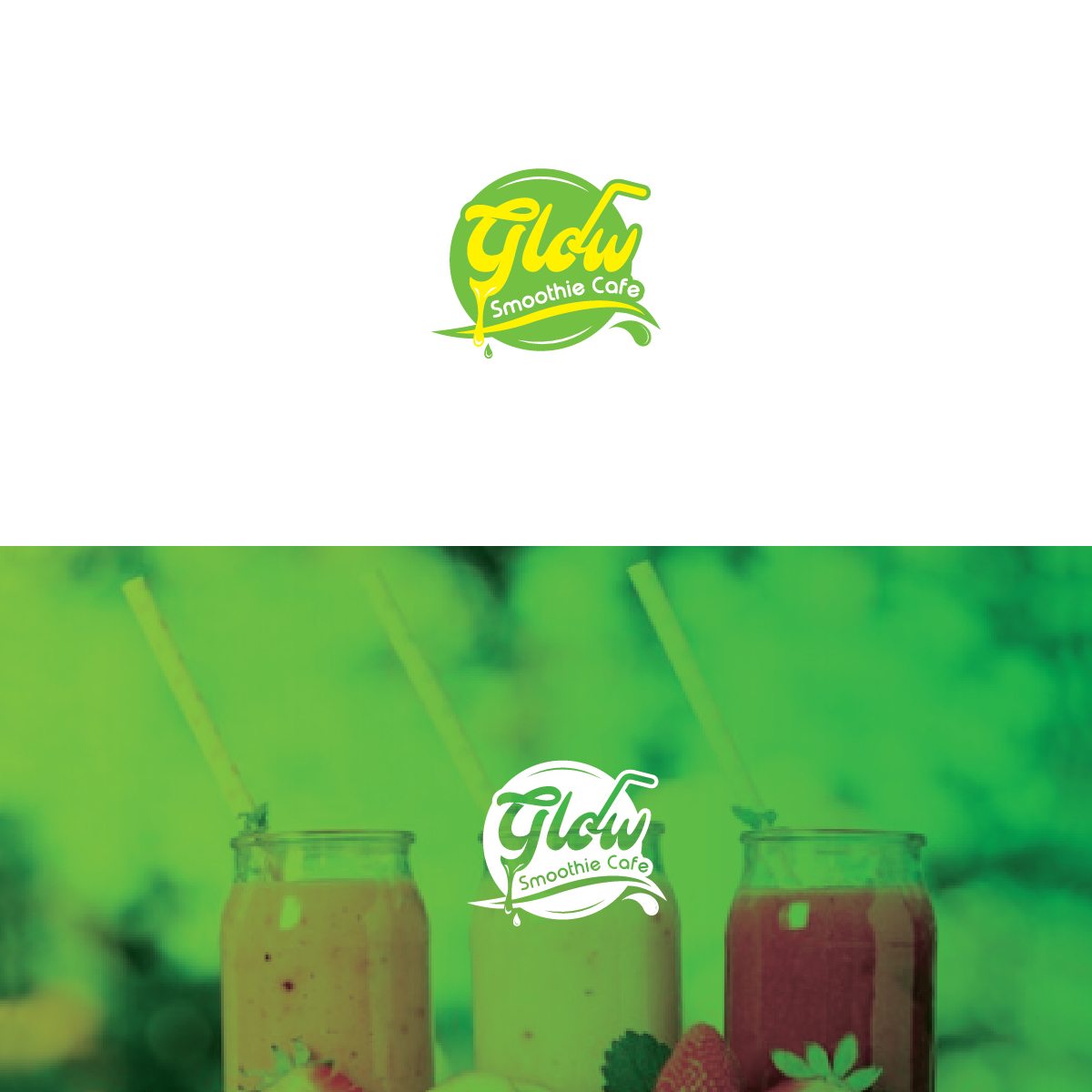 Logo Design by Deziners Zone for Glow Smoothie Cafe | Design #15116886