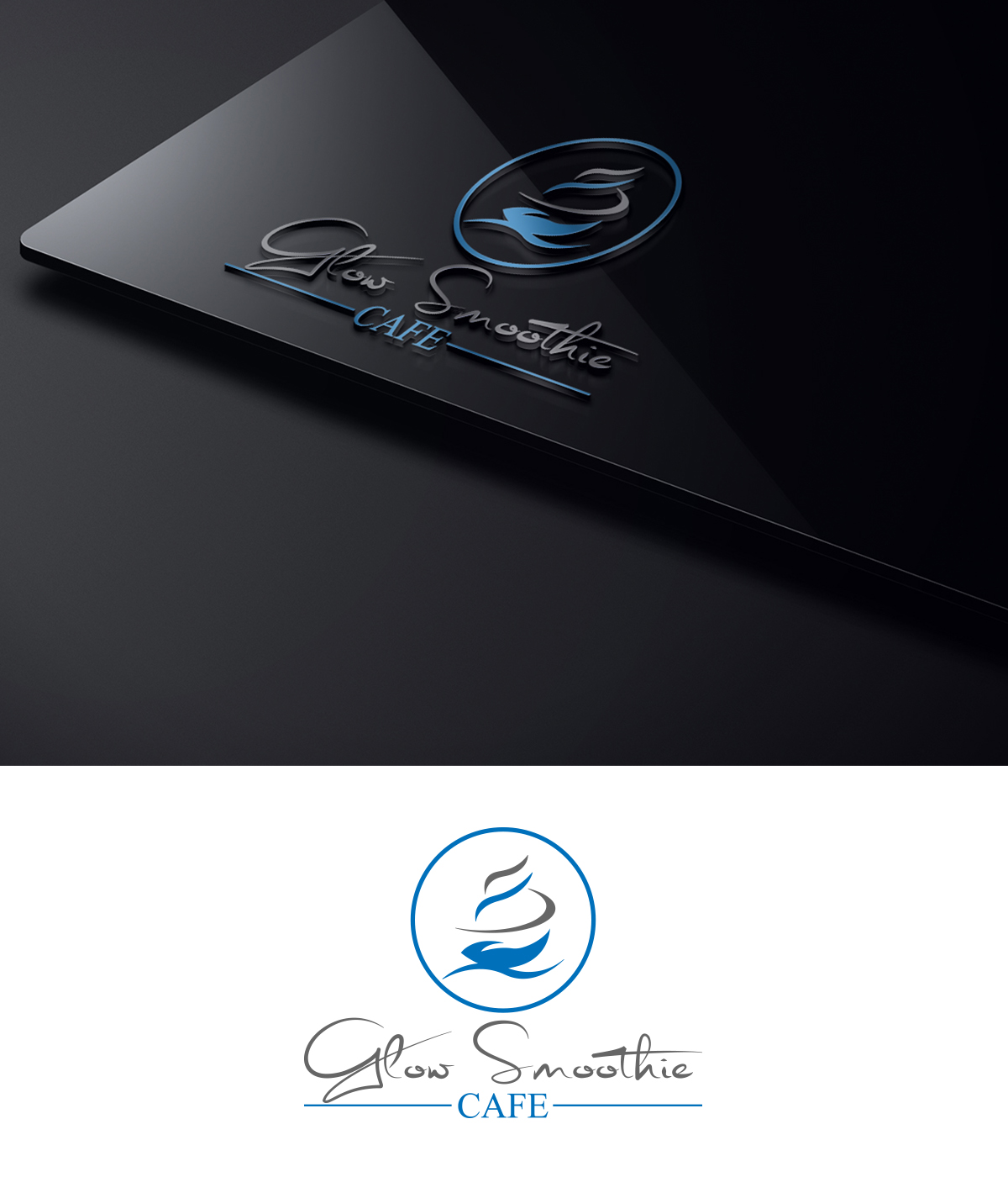 Logo Design by supercreative for Glow Smoothie Cafe | Design #15116484