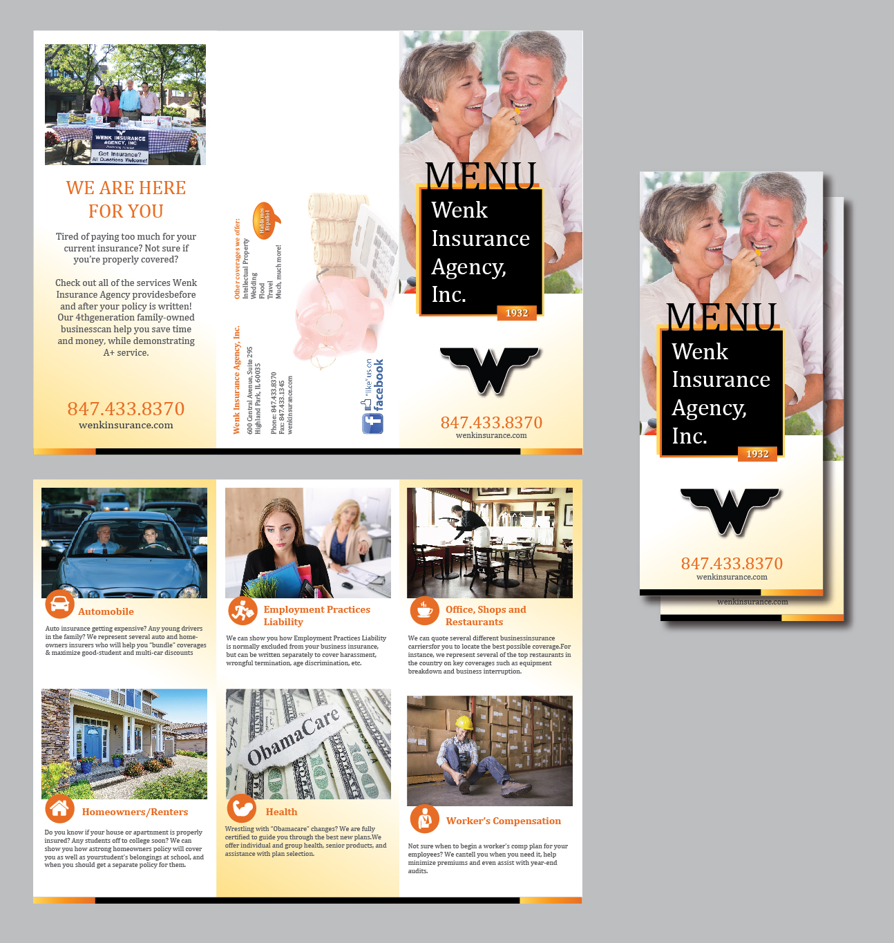 Design de Flyer par Achiver pour Wenk Insurance Agency, Inc. | Design #15104396