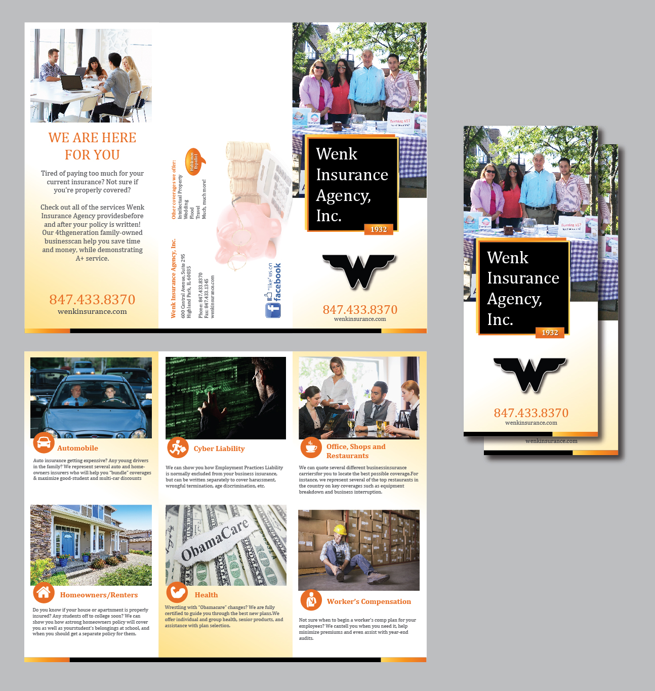 Design de Flyer par Achiver pour Wenk Insurance Agency, Inc. | Design : #15188403