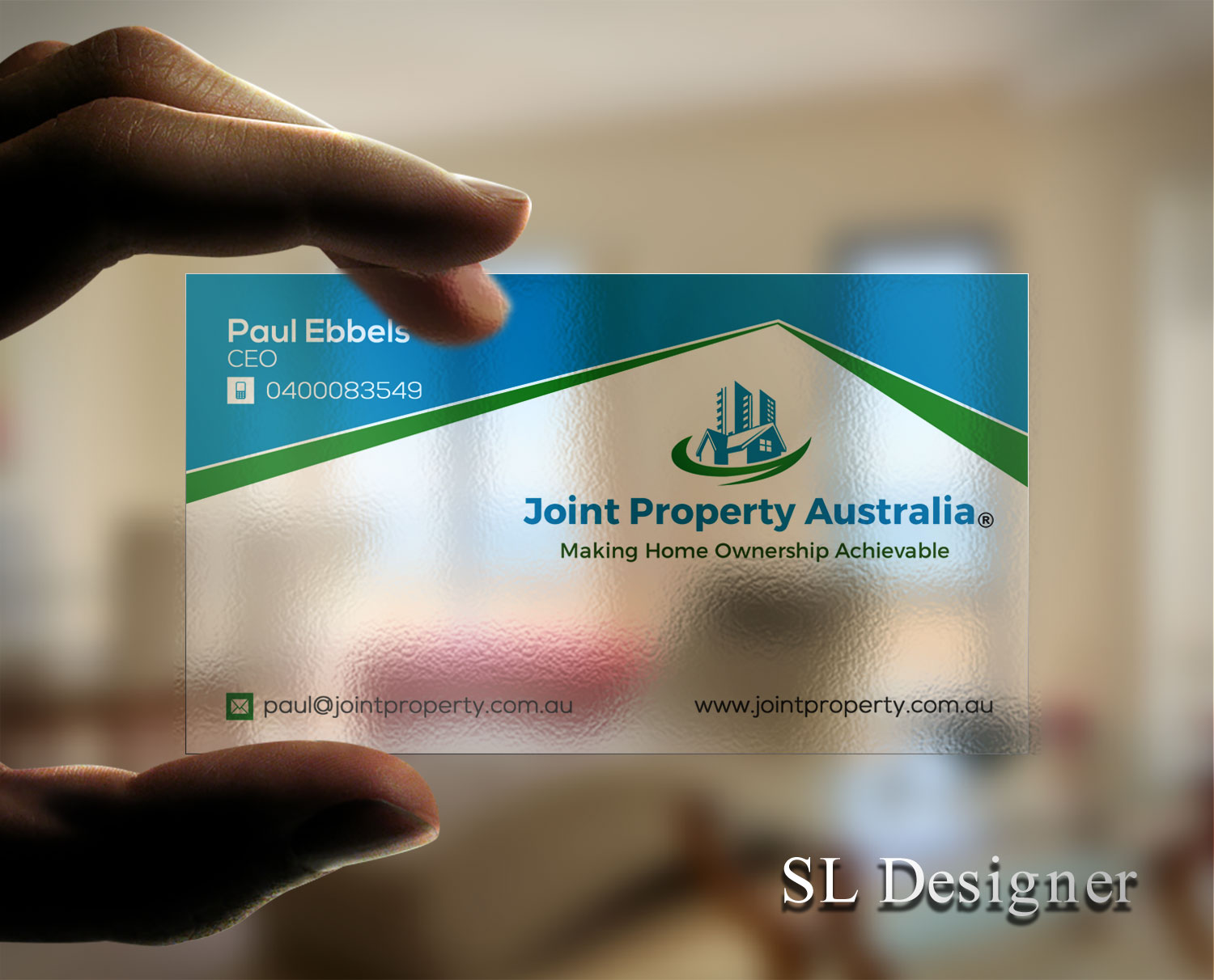 Diseño de Tarjeta de Presentación por SL Designer para Joint Property Australia | Diseño #15171182