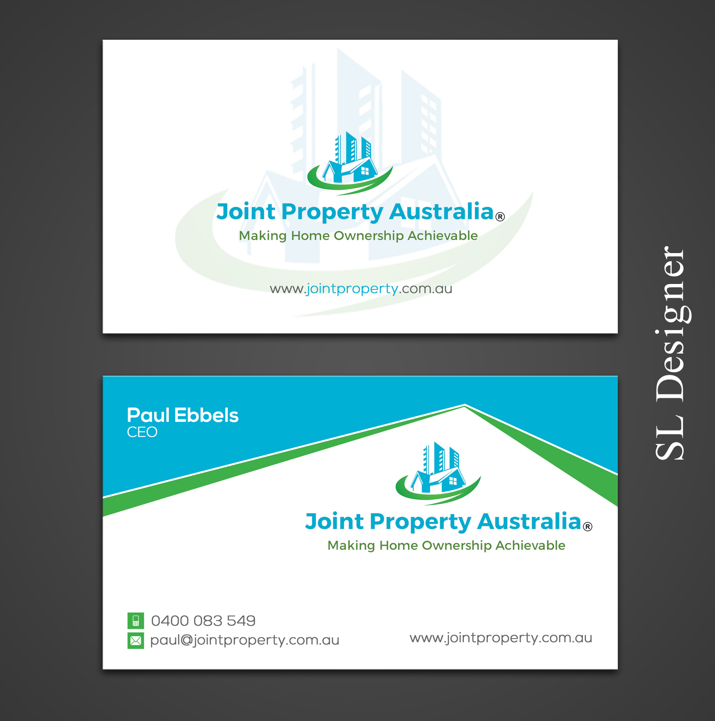 Business Card Design by SL Designer for Joint Property Australia | Design #15172031