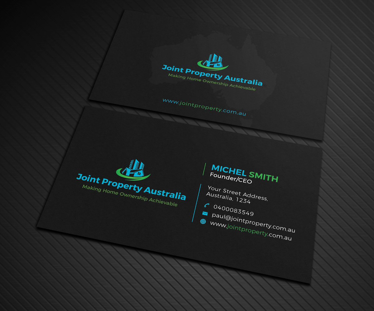 Business Card Design by Graphic Flame for Joint Property Australia | Design #15138245