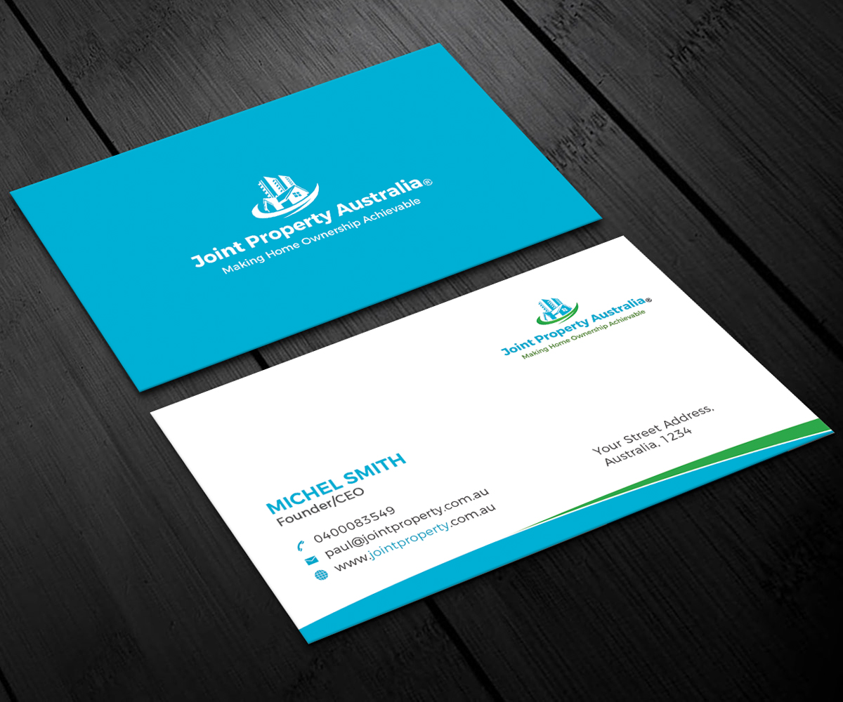 Business Card Design by Graphic Flame for Joint Property Australia | Design #15138266