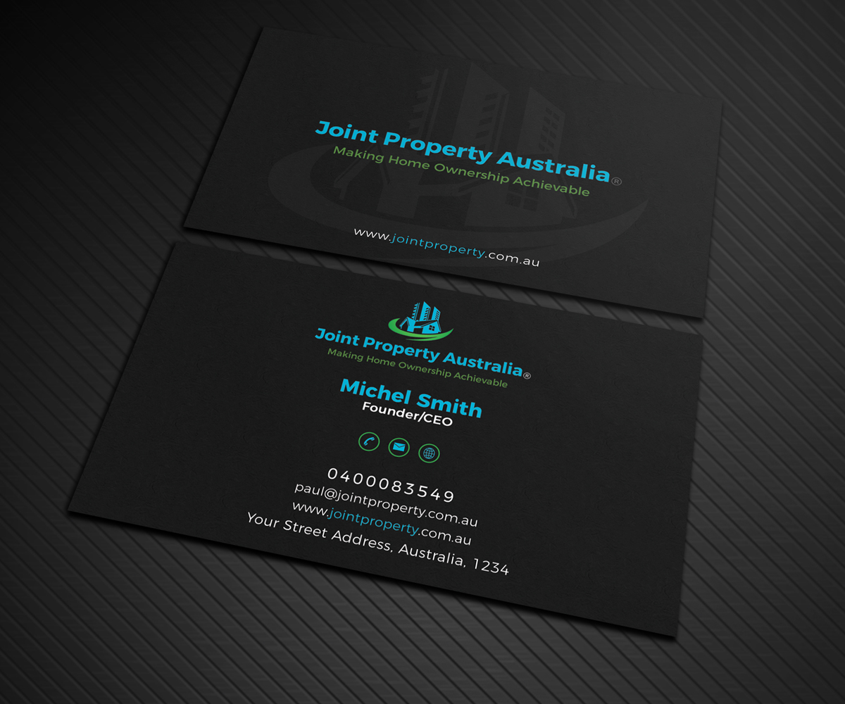 Business Card Design by Graphic Flame for Joint Property Australia | Design #15138269