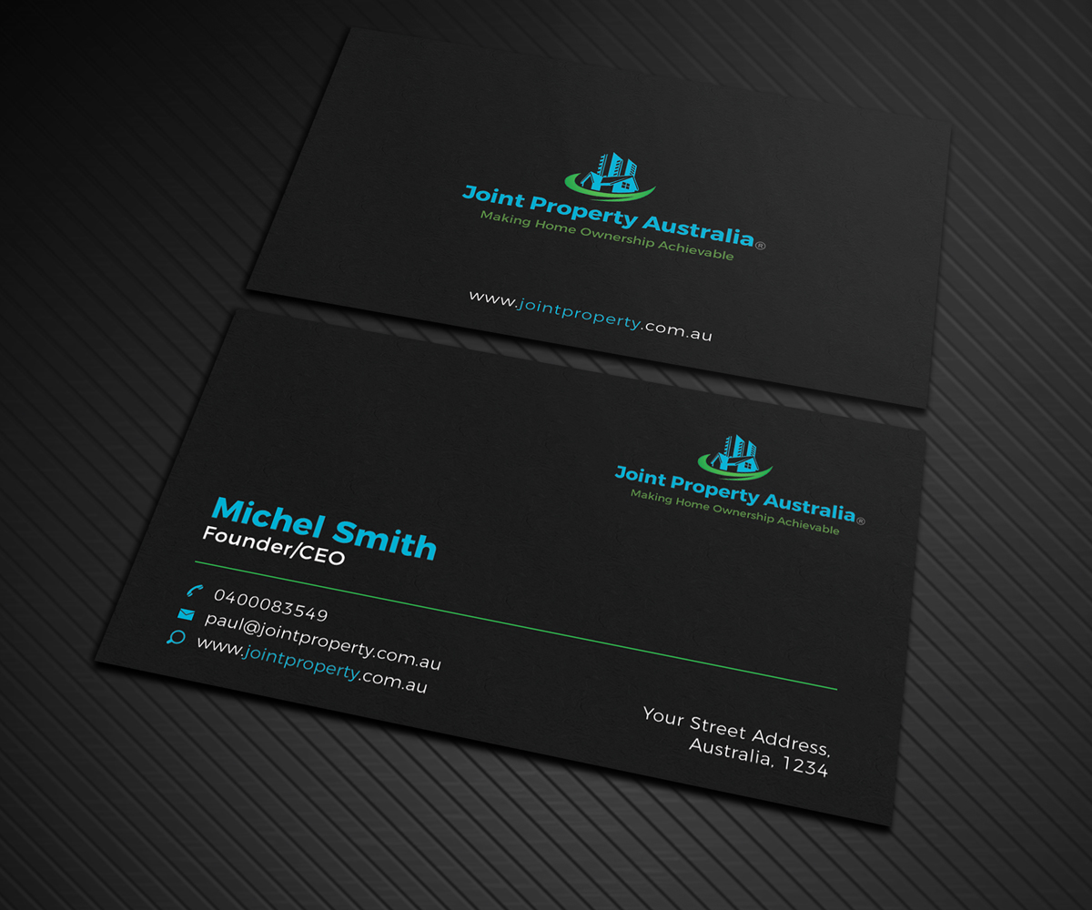 Business Card Design by Graphic Flame for Joint Property Australia | Design #15138270
