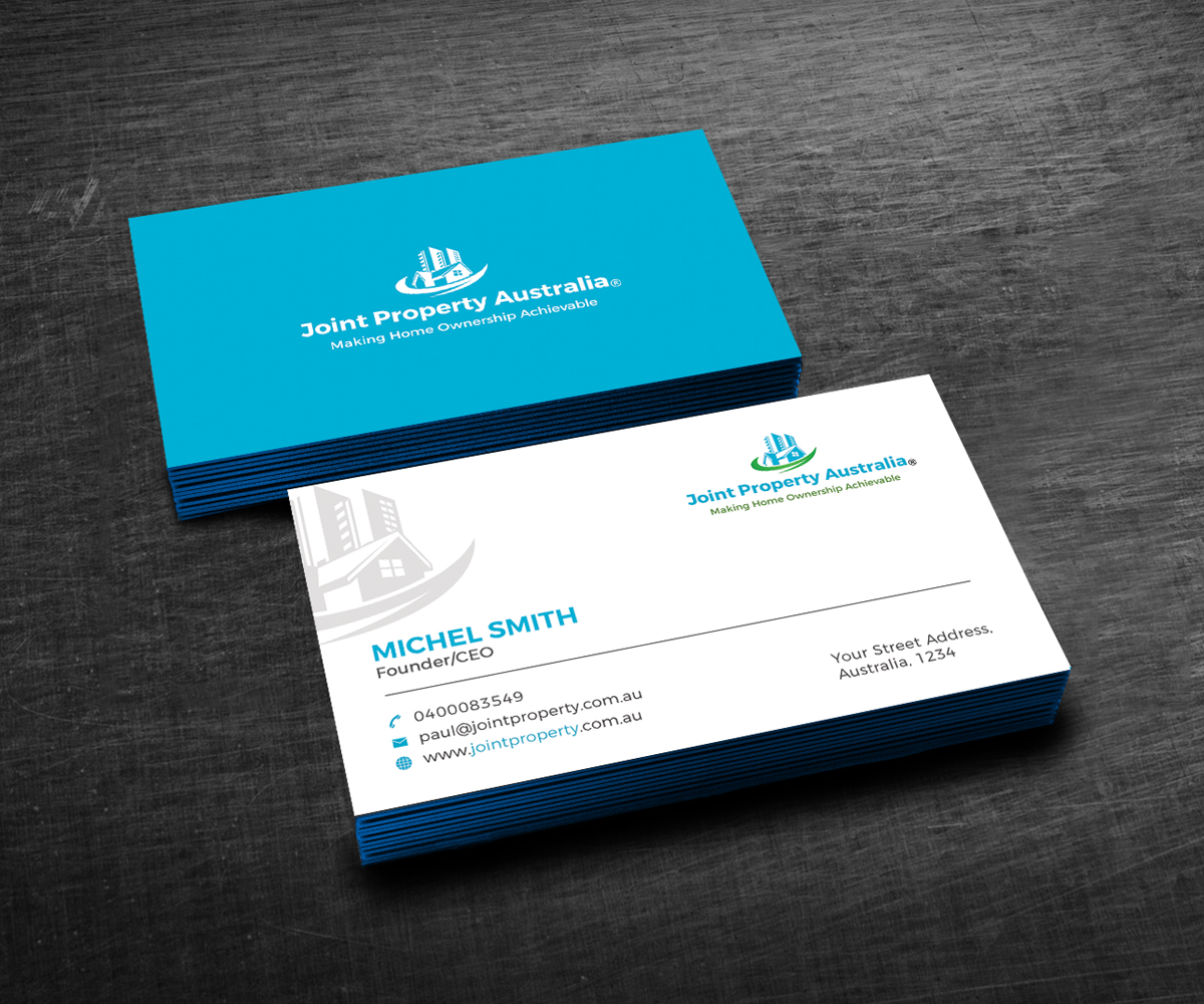 Business Card Design by Graphic Flame for Joint Property Australia | Design #15138271
