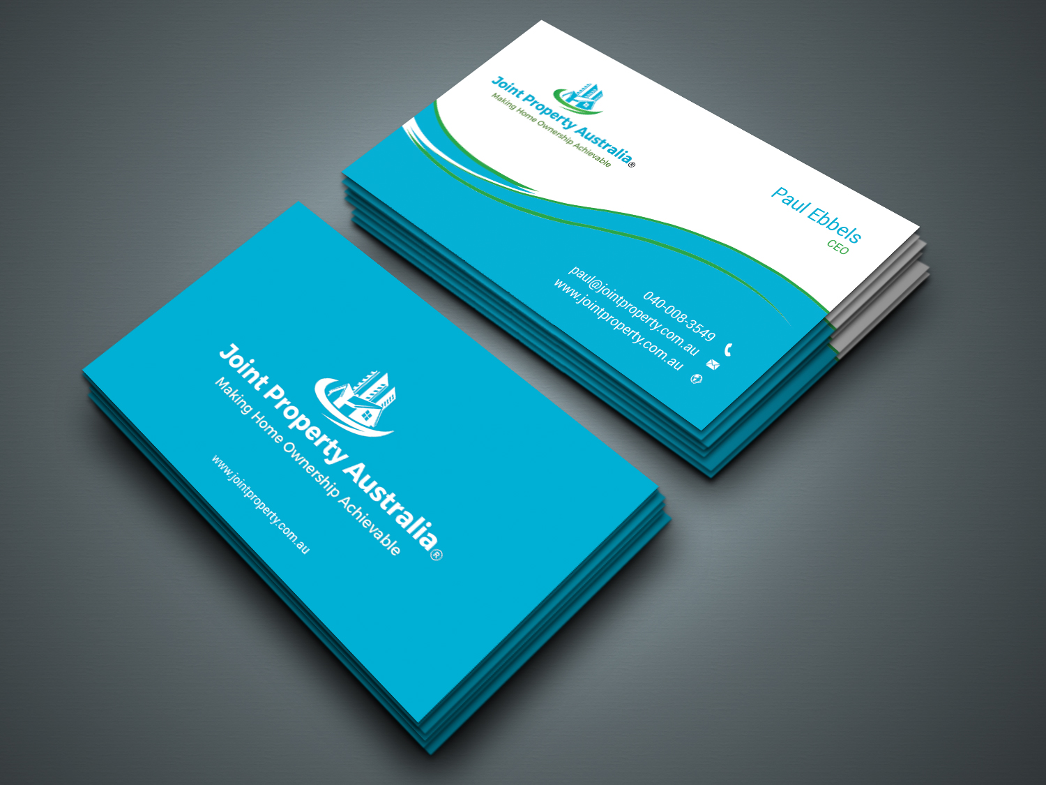 Design de Carte de Visite par zahidrabby.bigc pour Joint Property Australia | Design #15159250