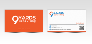 Business Card Design by Pointless Pixels India for 9Yards Consulting | Design: #15133668