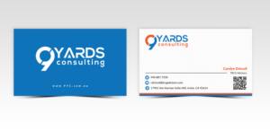 Business Card Design by Pointless Pixels India for 9Yards Consulting | Design: #15133671
