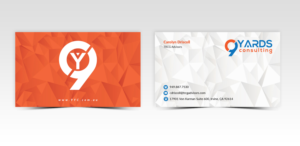 Business Card Design by Pointless Pixels India for 9Yards Consulting | Design: #15133717
