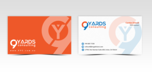 Business Card Design by Pointless Pixels India for 9Yards Consulting | Design: #15133719