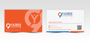 Business Card Design by Pointless Pixels India for 9Yards Consulting | Design: #15135484