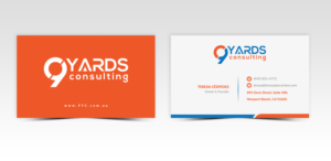 Business Card Design by Pointless Pixels India for 9Yards Consulting | Design: #15135587