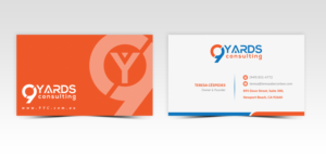 Business Card Design by Pointless Pixels India for 9Yards Consulting | Design: #15135588
