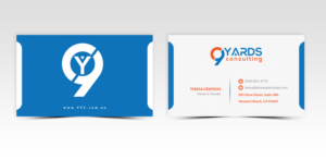 Business Card Design by Pointless Pixels India for 9Yards Consulting | Design: #15135753
