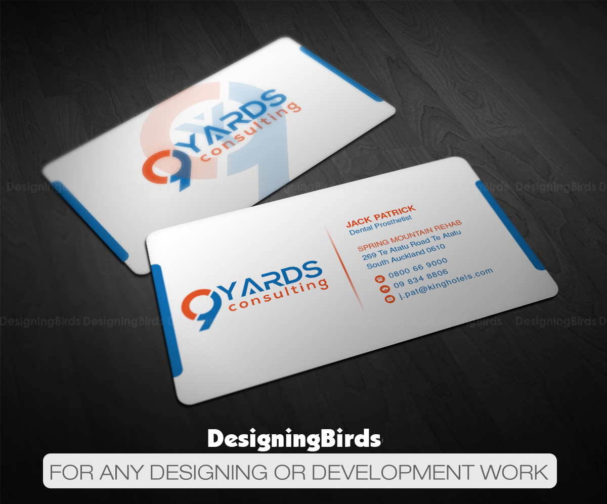 Business Card Design by Designing Birds for 9Yards Consulting | Design #15138823