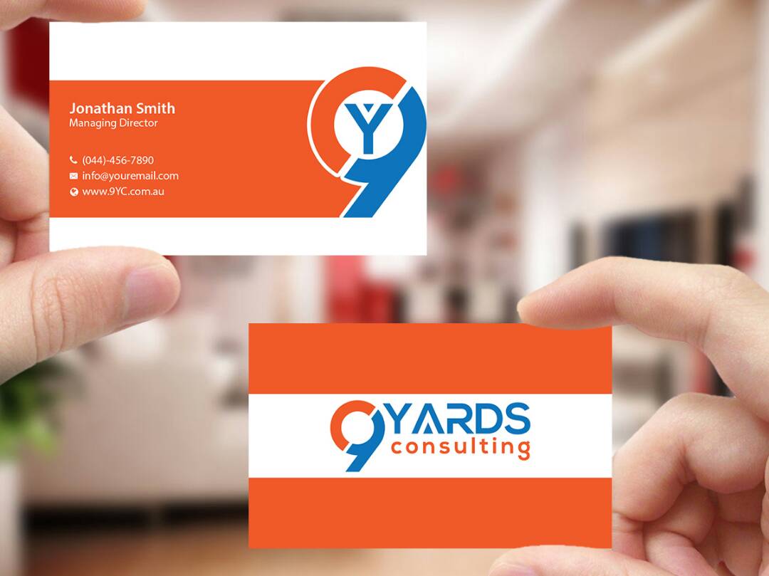 Business Card Design by Creations Box 2015 for 9Yards Consulting | Design #15146668