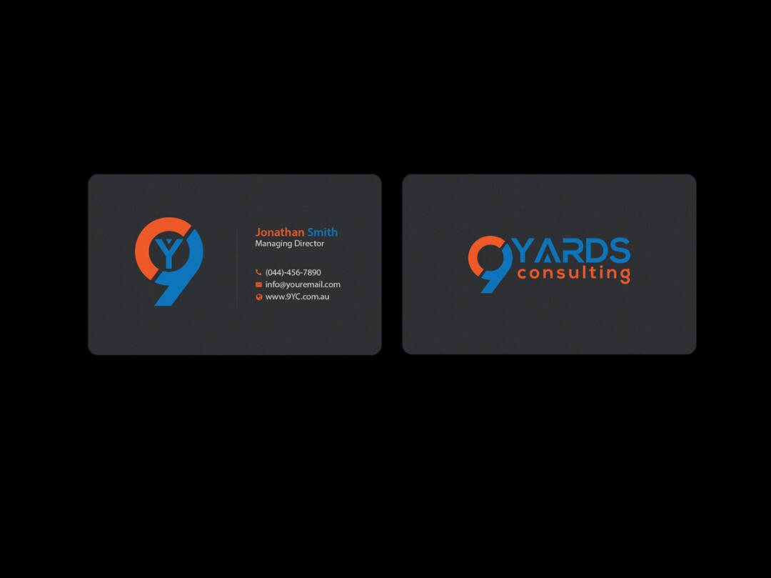 Business Card Design by Creations Box 2015 for 9Yards Consulting | Design #15146687