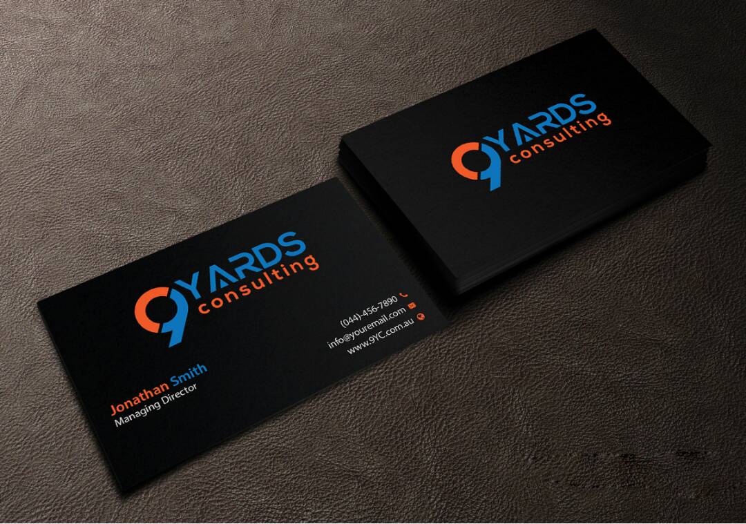 Business Card Design by Creations Box 2015 for 9Yards Consulting | Design #15146688