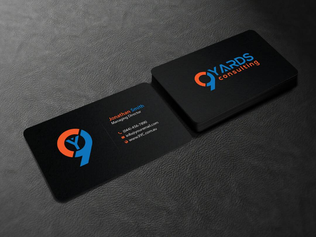 Business Card Design by Creations Box 2015 for 9Yards Consulting | Design #15146689