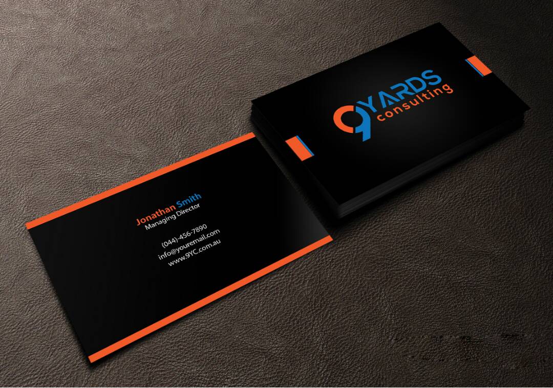 Business Card Design by Creations Box 2015 for 9Yards Consulting | Design #15152948