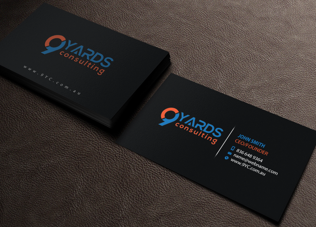 Business Card Design by Brand aid for 9Yards Consulting | Design #15146441
