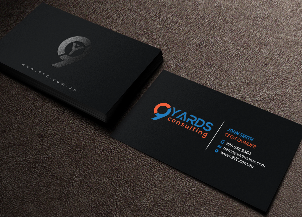 Business Card Design by Brand aid for 9Yards Consulting | Design #15146446