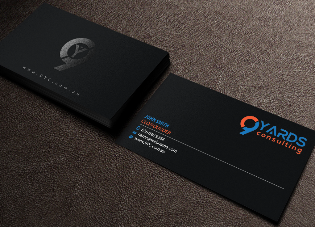 Business Card Design by Brand aid for 9Yards Consulting | Design #15147416