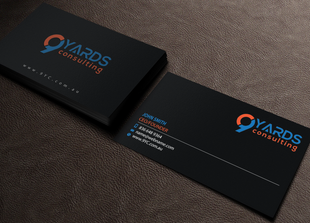 Business Card Design by Brand aid for 9Yards Consulting | Design #15147418