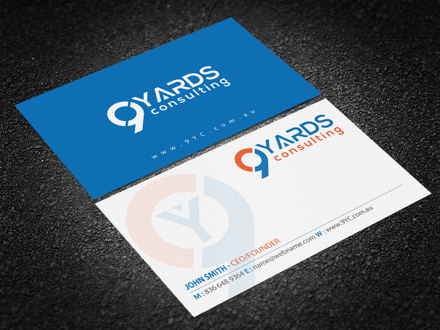 Design de Carte de Visite par Brand aid pour 9Yards Consulting | Design #15147772